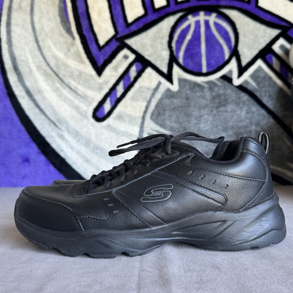 Size 13 - Skechers Haniger Mens Athletic Leather‎ Walking Shoes Sneakers 58355W